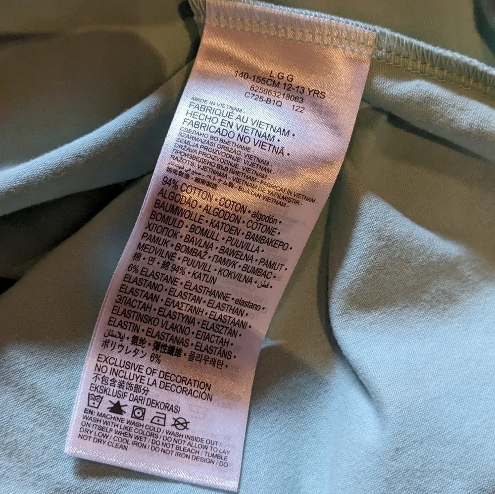 NWT Converse Large Girl's Sea‎ Green Dress